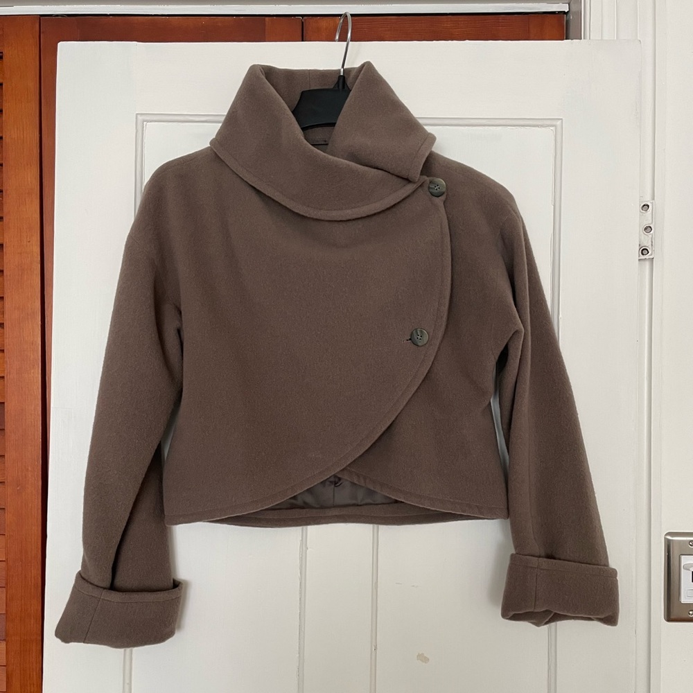 Armani wool shrug coat cape - vintage